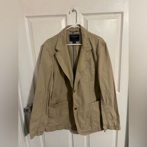 American Eagle BackStage Blazer Khaki 100% Cotton